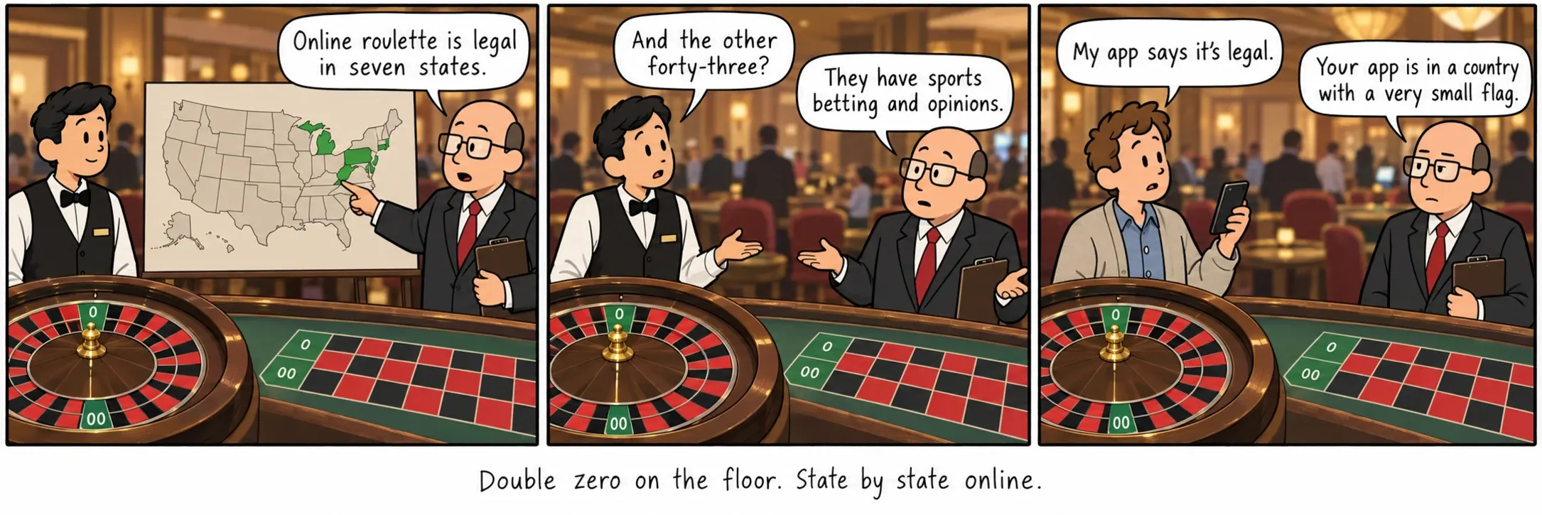 Zero e dyfishtë në sallë. Shtet pas shteti në internet.